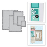 Spellbinders Nestabilities Large Deckled Rectangles S4-202 FREE SHIPPING