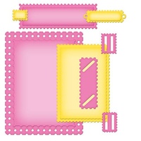 Spellbinders Nestabilities Card Creator A2 Fancy Postage Stamps S5-134