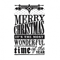Ultimate Crafts Embossing Folder 5 x 7 White Christmas - Christmas Wonder