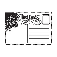 Ultimate Crafts Embossing Folder 5 x 7 White Christmas Christmas Post