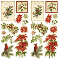 Chipboard It's Beginning to Look a Lot Like Christmas BONUS Embossed Vellum