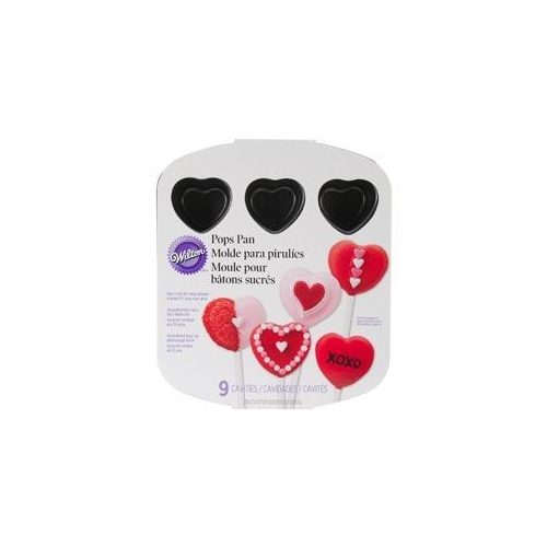Wilton Valentine Nonstick 9Cavity Heart Pops Pan Great for ...