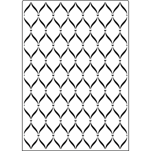 CraftsToo Embossing Folder A4 Sweet Lattice CTA4020