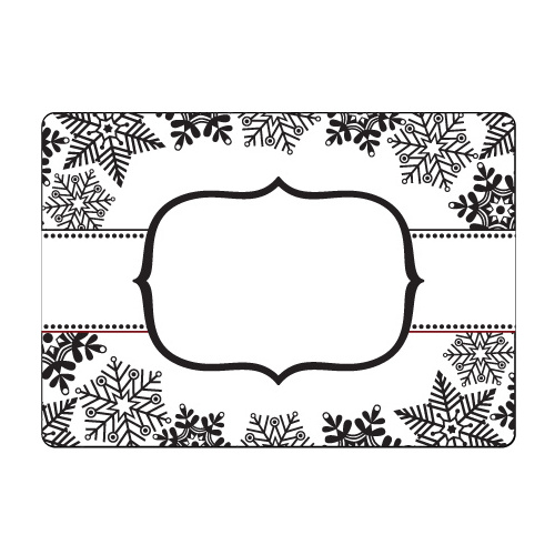 CraftsToo Embossing Folder Snowflake Banner 4.25x5.5