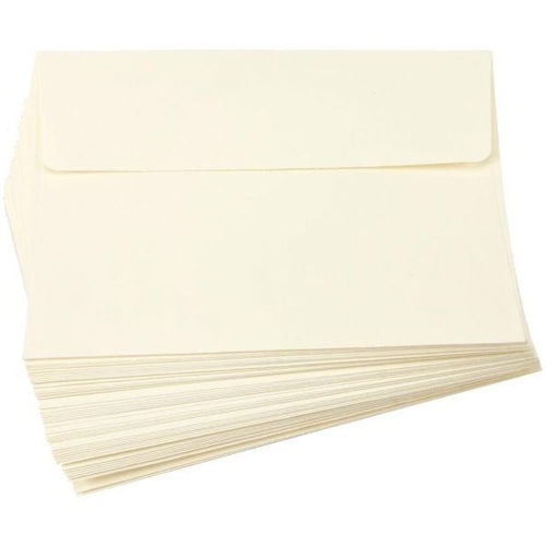 50 Ivory Envelopes 5x7 Envelopes A7 (13cm x 18cm)
