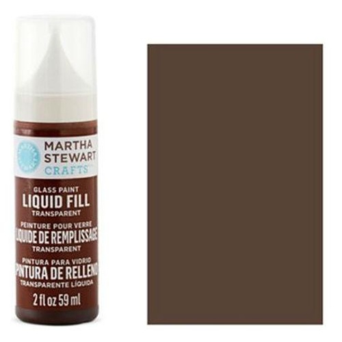 martha stewart crafts liquid fill transparent glass paint 2oz gingersnap martha stewart crafts liquid fill transparent glass paint 2oz gingersnap
