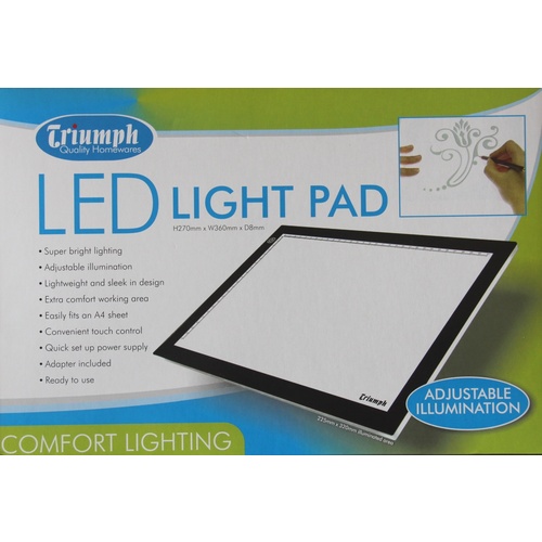 LED Light Box A4 with Stand, Grips and Accessories