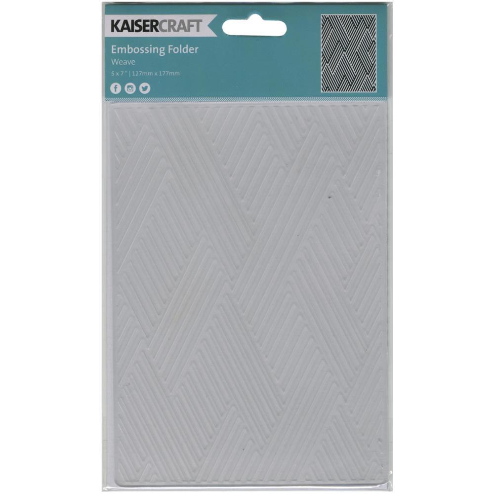 KaiserCraft Embossing Folder 5x7 Weave 883416262008 eBay