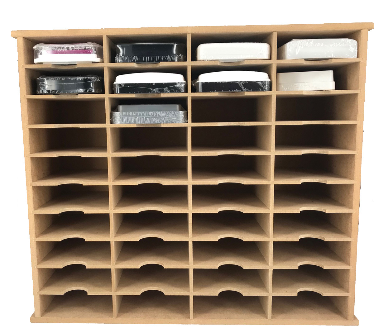 Ink Pad Storage Holder and Stamp Pad Storage Sits Horizontal or Vertical Stores 48 Ink Pads Craft Storage Organizer 