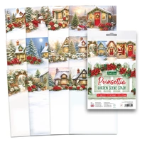 Katy Sue - Poinsettia Garden Scene Stash, 24 Sheets
