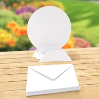 Katy Sue - White Circle Pop Up Cards & Envelopes, Pack of 12