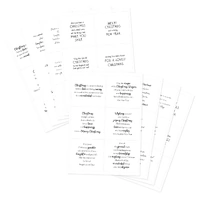 Wonderful Christmas Verses Peelables, 48 stickers By Katy Sue Designs