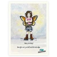 Princess Attitude Pre-Cut Rubber Stamp by Andy Skinner