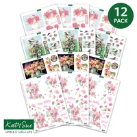 Floral Collection (12 Pack) Die Cut Decoupage by Katy Sue Designs