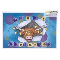 CraftEmotions Clear Stamps A6 Funny Animals 5 - Christmas