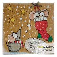 CraftEmotions Clear Stamps A6 Mouse 1 - Christmas