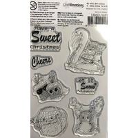 CraftEmotions Clear Stamps A6 Santa on Holiday 1