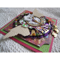 CUTTLEBUG Emboss Plus 5x7 Vintage Collage 13.5cm x 19cm 
