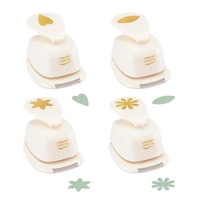 Vaessen Creative Craft Punch Set Heart Petal & Flowers 4pcs