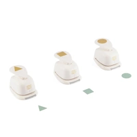 Vaessen Creative Craft Punch Set Circle Square Triangle 3pcs