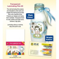 Cold Laminating Film A5 10/Pkg Laminating without a machine.