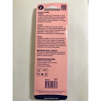 Hemline Elastic Non Roll Woven White 12mm x 2m