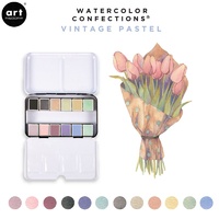 Prima Watercolour Confections Watercolour Pans Vintage Pastel 12pk