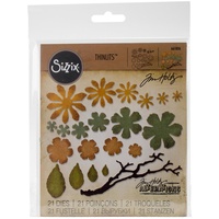 Sizzix Thinlits Dies By Tim Holtz Small Tattered Florals 661806