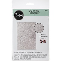 Sizzix 3D Textured Impressions Embossing Folder Doily 662265