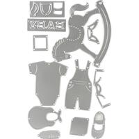 Sizzix Thinlits Die Set New Baby 12pc 663365