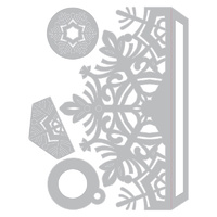 Sizzix Thinlits Die Set 4pk Snowflake Card Wrap 663606