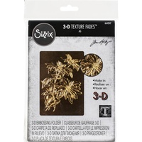 Sizzix 3D Textured Fades Embossing Folder Poinsettia by Tim Holtz 664247