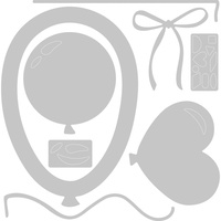Sizzix Thinlits Die Set 8PK - Balloon 664371