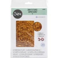 Sizzix 3D Textured Impressions Embossing Folder Floral Mandala 664405