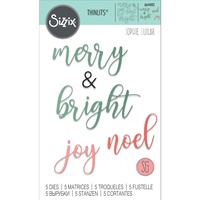 Sizzix Thinlits Die Set 5pk Winter Phrases 664483