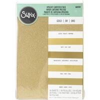 Sizzix Surfacez Opulent Cardstock Pack 8x11.5 inch 50/Pkg Gold