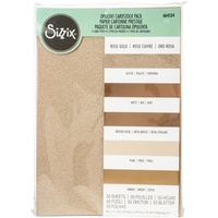 Sizzix Surfacez Opulent Cardstock Pack 8x11.5 inch 50/Pkg Rose Gold