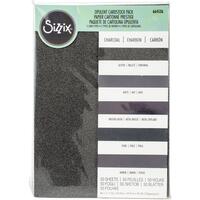 Sizzix Surfacez Opulent Cardstock Pack 8x11.5 inch 50/Pkg Charcoal