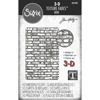 Sizzix Tim Holtz 3D Texture Fades Embossing Folder Mini Brickwork 665462