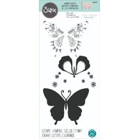 Sizzix Layered Clear Stamps Set 3PK - Decorated Butterfly by Lisa Jones 665833
