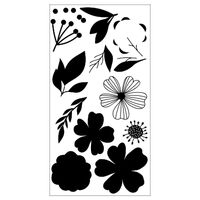 Sizzix Layered Clear Stamps Set 13PK Blossoms