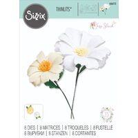 Sizzix Thinlits Die Set 8PK - Daisy Flower Mix by Jess Slack 666113