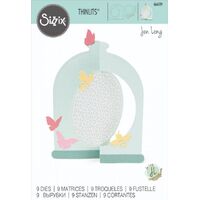 Sizzix Thinlits Dies 9PK Card Bell Jar