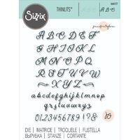Sizzix Thinlits Die - Scripted Alphabet by Jennifer Ogborn 666127
