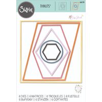 Sizzix Thinlits Die Set 6PK - Shaped Frames by Jess Slack 666128