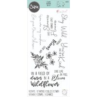 Sizzix Clear Stamps Set 10PK - Spring Bloom Sentiments by Jess Slack 666145