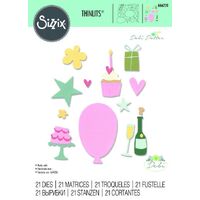 Sizzix Thinlits Die Set 21PK Fabulous Everyday Shapes 