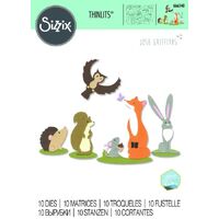 Sizzix Thinlits Die Set 10PK Forest Animals