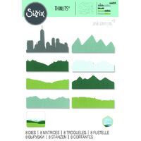 Sizzix Thinlits Dies 8PK Skyline Silhouettes