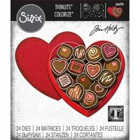 Sizzix Thinlits Die Set 24PK - True Love, Colorize by Tim Holtz 666290